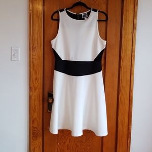 Size 14 black and white dress